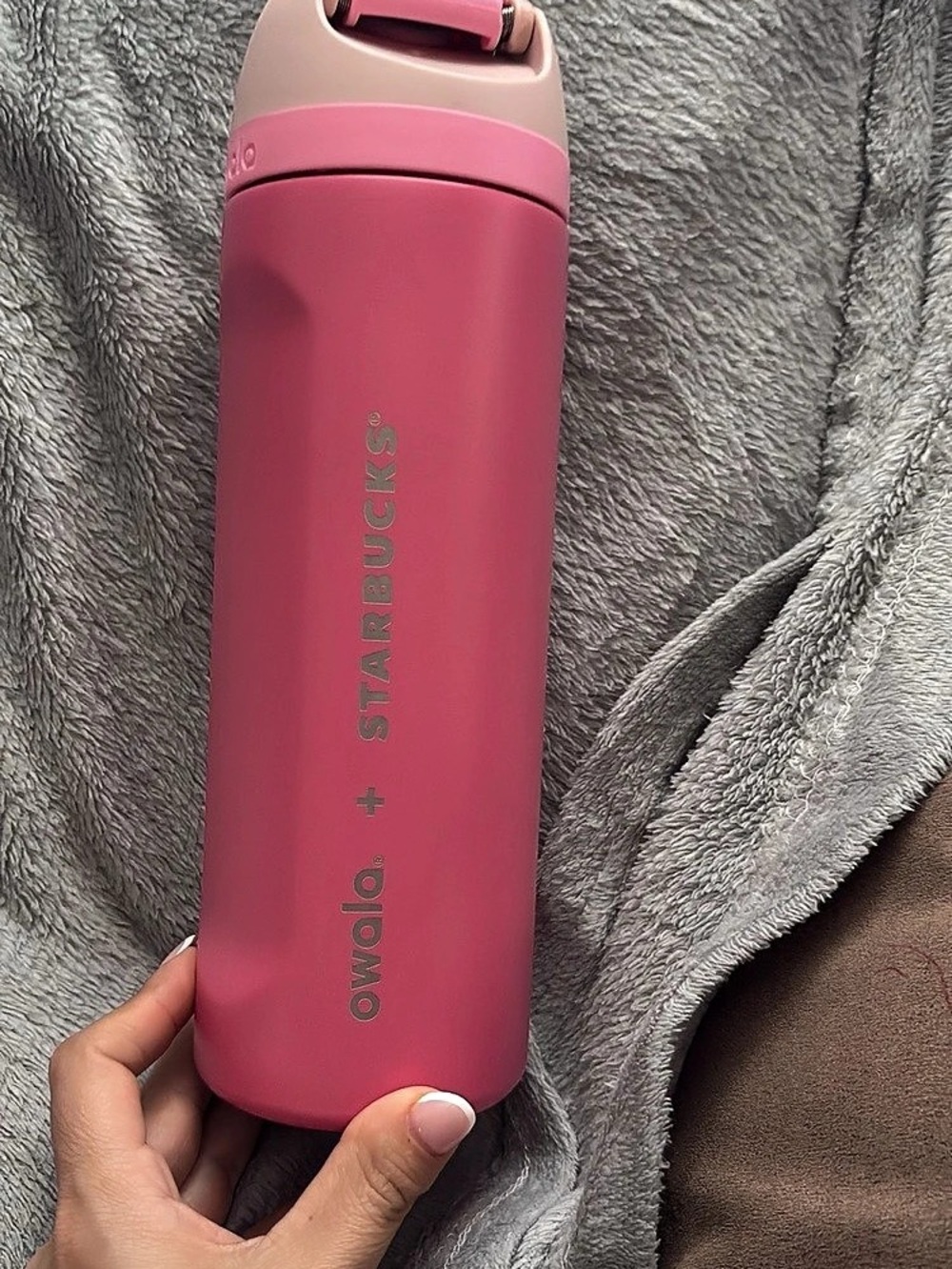 Owala FreeSip Pink Water Bottle Like New